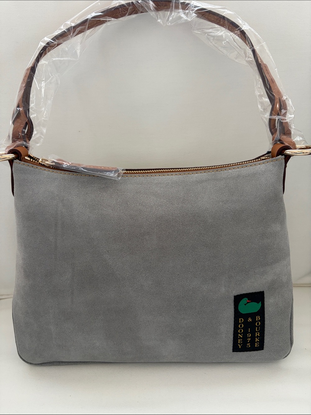 NWT - Dooney & Bourke Suede Large 12 x 9 x 4.5” Chloe